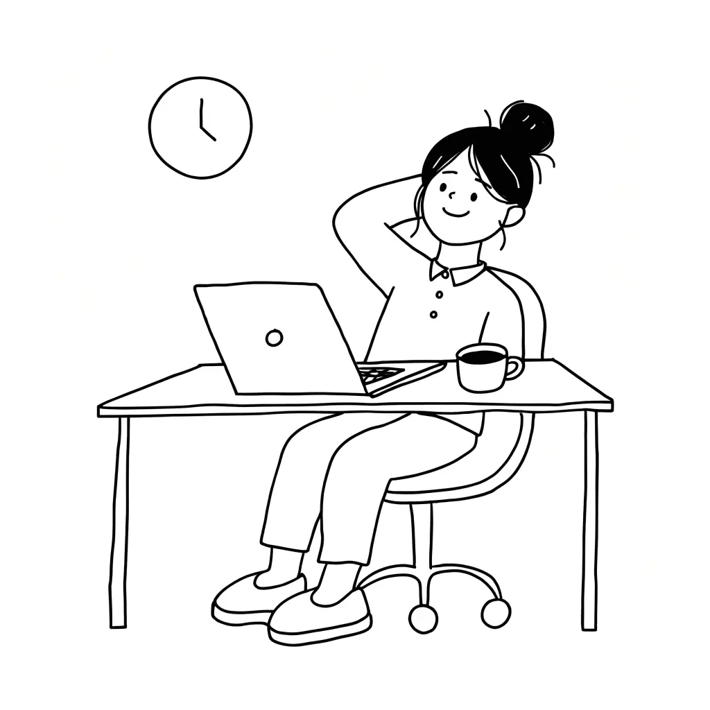 Relaxed at work with AI
